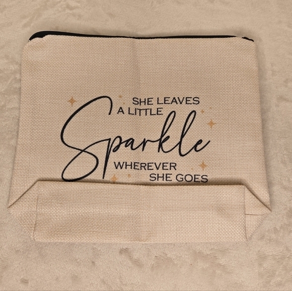 She Leaves a Little Sprakle Wherever She Goes Make-Up Bag Pouch - Picture 8 of 8
